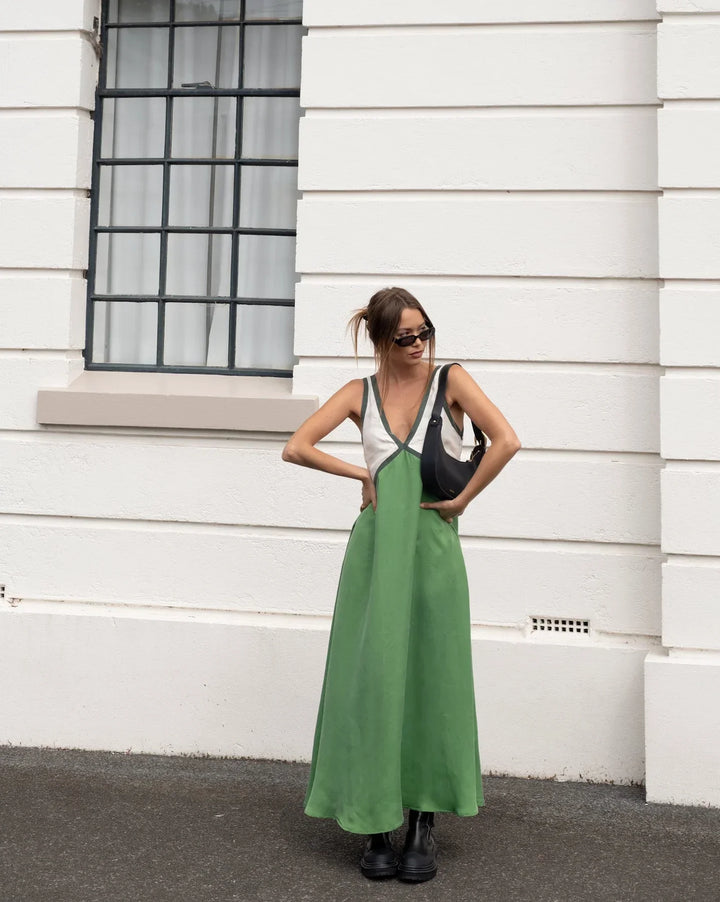 Sommerkleid für Damen - Elegantes Maxikleid mit Spaghetti Träger