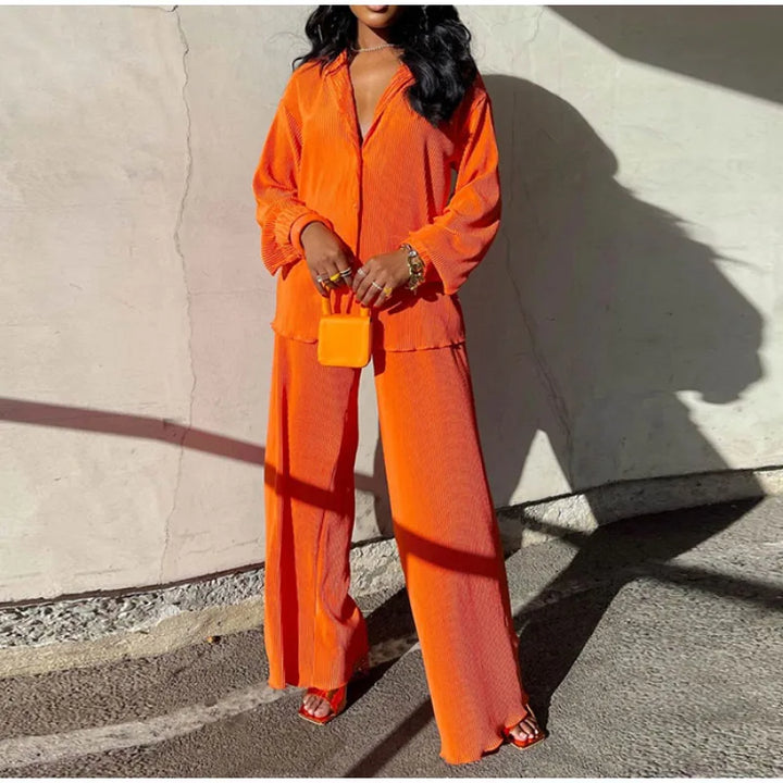 Olivia Elegantes Set | Sommer modernes lässiges Damen Zweiteiler-Set