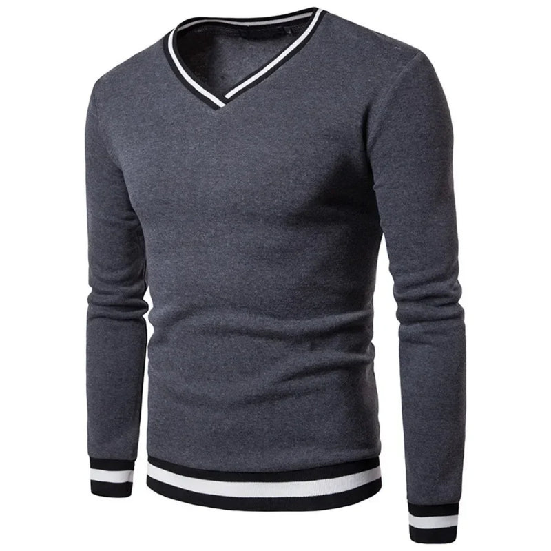 Ralph V-Ausschnitt Pullover | Lässiger Strickpullover mit V-Ausschnitt für Herren