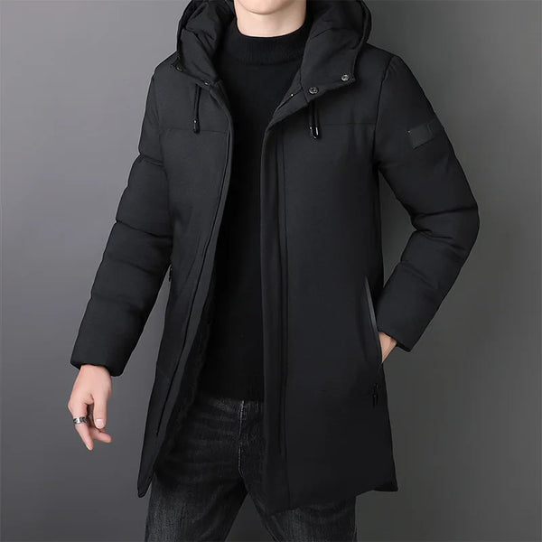 CityGuard Parka | Langer Warmer Wasserdichter Wintermantel Herren mit Eleganter Stil