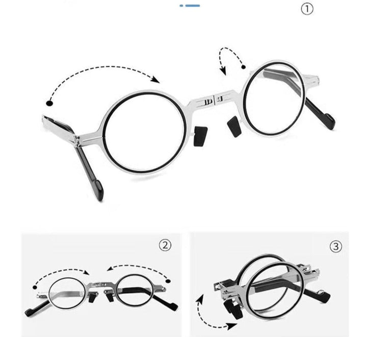 Lesebrille faltbar tragbar mit Etui - Blaulichtfilter Brille leicht flexibel Herbst Lesen Unisex