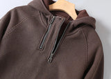 David Strick-Hoodie | Warmer Herren-Strickpullover mit Reißverschluss