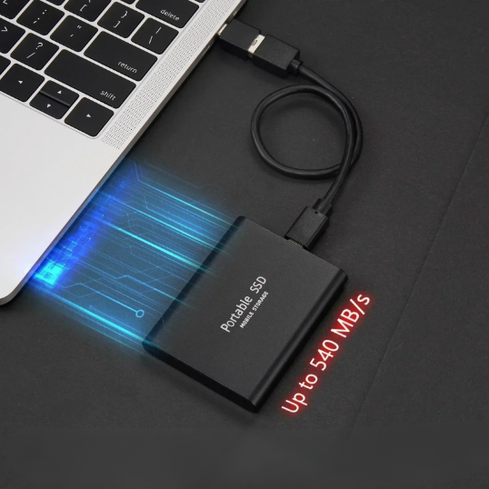 Portable SSD 128TB extern USB 3.1 - Schnelle externe Festplatte SSD kompakt für unterwegs