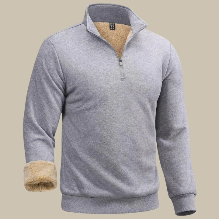 Troyer für Kalte Tage - Warmer Zip Pullover mit Fleece Futter für Herren