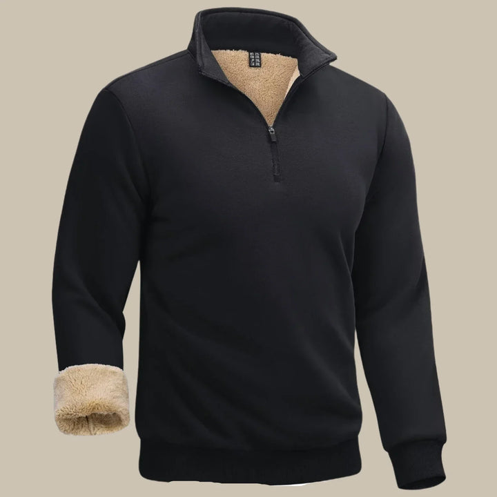 Troyer für Kalte Tage - Warmer Zip Pullover mit Fleece Futter für Herren