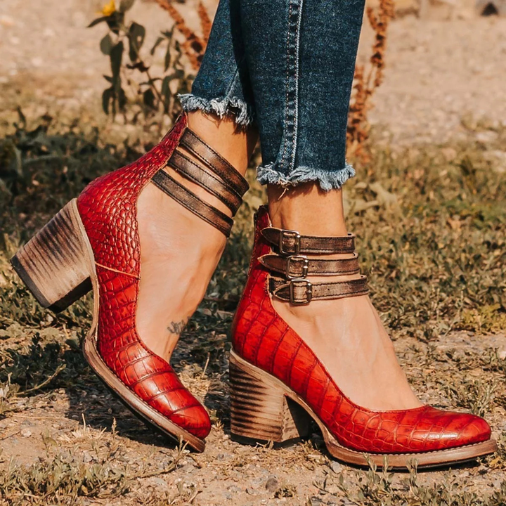 Schuhe Schnallen