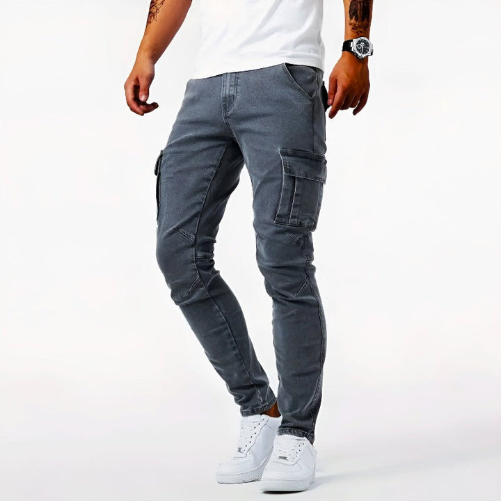 Cargo-Jeans für Herren - Stilvolle Slim Fit Jeans für den Herbst/Winter