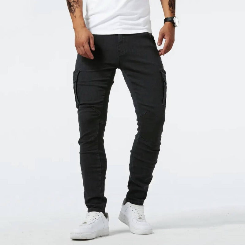 Cargo-Jeans für Herren - Stilvolle Slim Fit Jeans für den Herbst/Winter