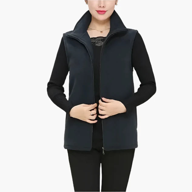 Fleece-Weste für den kalte Tage - Warme Outdoor Weste für Damen
