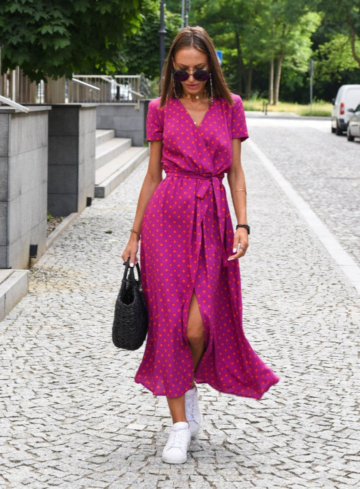 Sommerkleid für Damen - Luftiges geblümtes Maxikleid