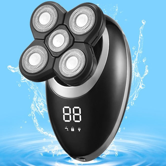Pro Shaver V2 - Rasierer elektrisch wasserdicht kabellos - Herren Trimmer 4D Bartschneider Glatze Körper Dusche