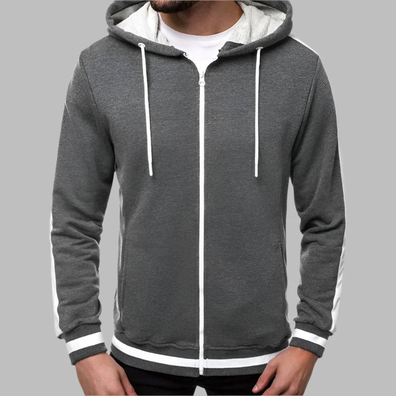 Eduard Winter Hoodie | Warmer Herren Hoodie mit Reißverschluss für den Winter