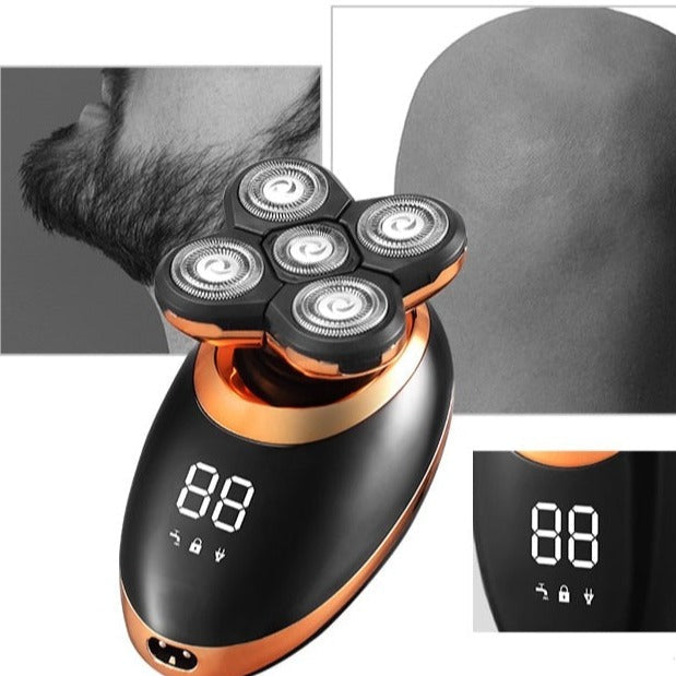 Pro Shaver V2 - Rasierer elektrisch wasserdicht kabellos - Herren Trimmer 4D Bartschneider Glatze Körper Dusche