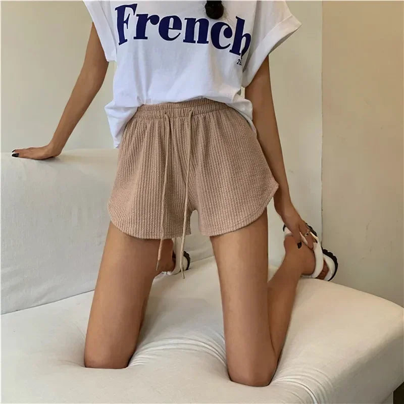 Sweat Shorts für Damen - Bequeme kurze Musselin hosen fur Sommer