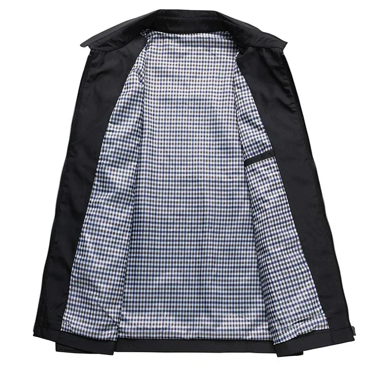 Übergangsjacke für den Herbst - Stilvolle Jacke mit Stehkragen für Herren