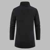 David Fleece Pullover | Bequemer langer Fleecepullover mit Reißverschluss für Herren