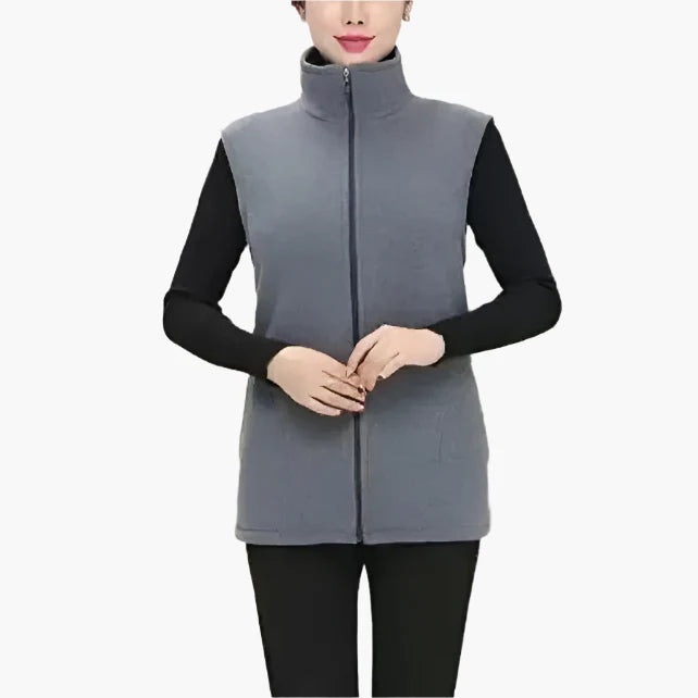 Fleece-Weste für den kalte Tage - Warme Outdoor Weste für Damen