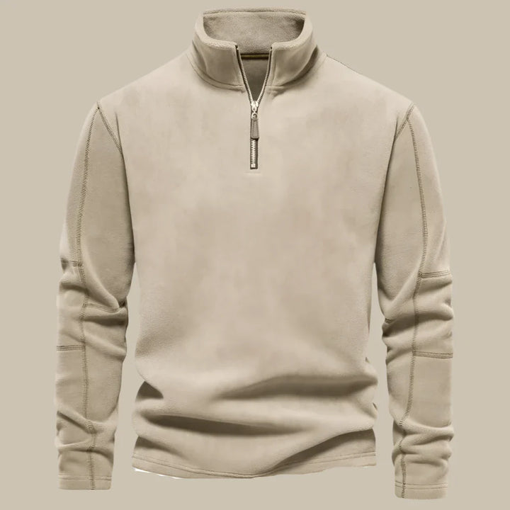 Troyer für Kalte Tage - Warmer Fleece Zip Pullover für Herren