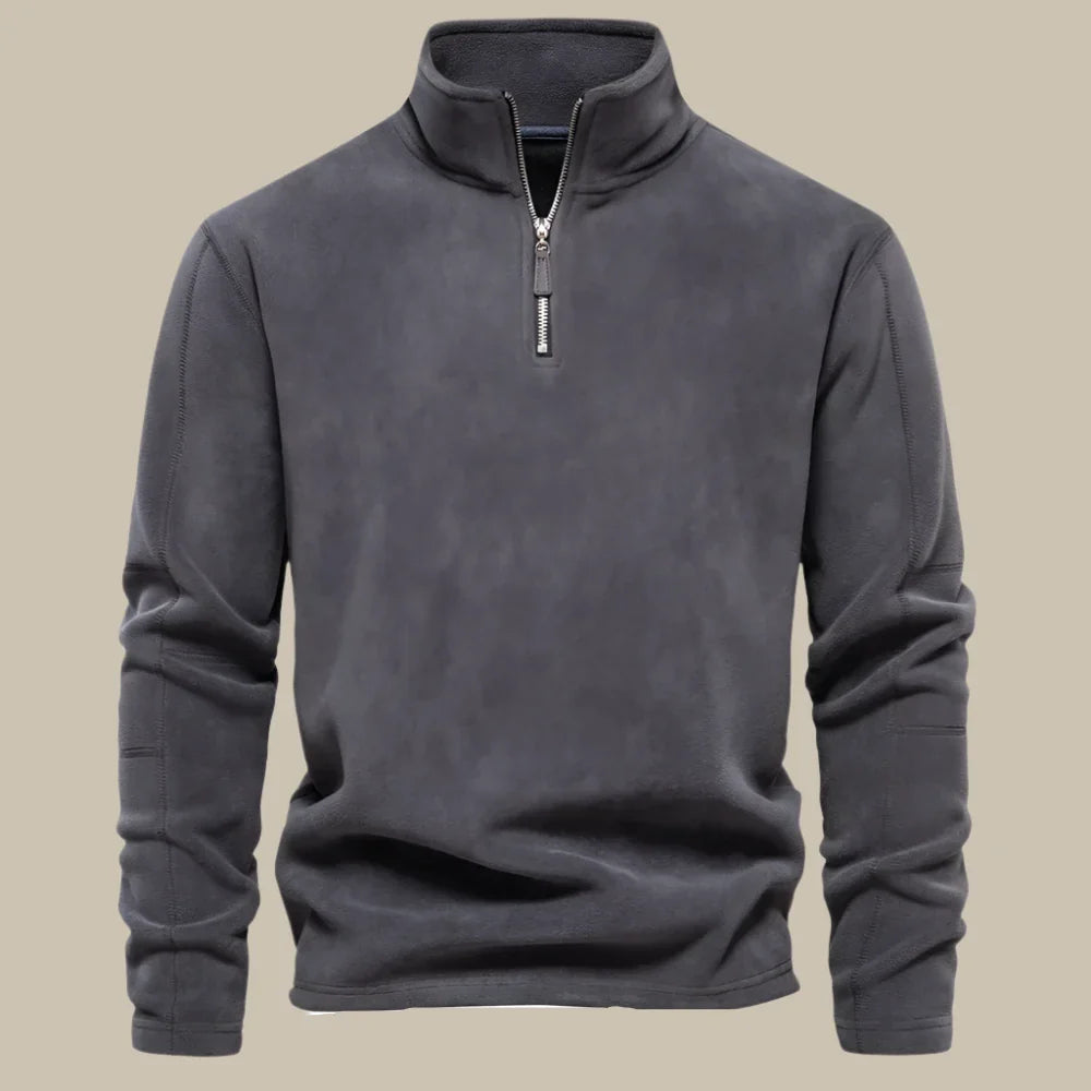 Troyer für Kalte Tage - Warmer Fleece Zip Pullover für Herren