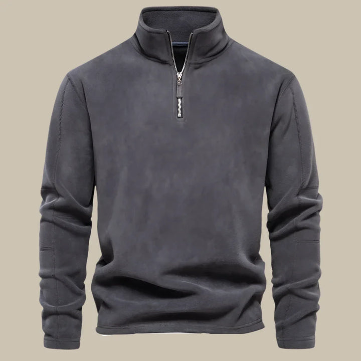 Troyer für Kalte Tage - Warmer Fleece Zip Pullover für Herren