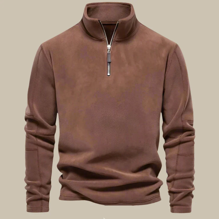 Troyer für Kalte Tage - Warmer Fleece Zip Pullover für Herren