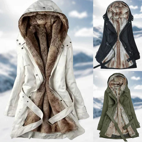 Stella Marie Parka | Stilvolle lange Winterparka mit polar fleece Futter für Damen