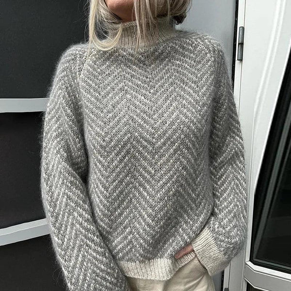 Trendy gebreide korte sweater voor dames