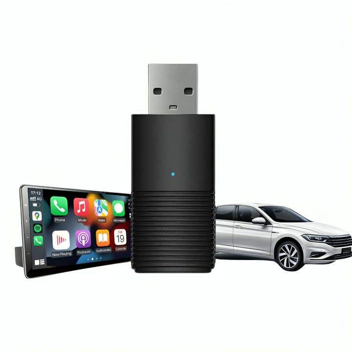 Apple/Android Carplay USB-Adapter | Erlebe kabelloses CarPlay in deinem Auto | Direkte Verbindung über Bluetooth