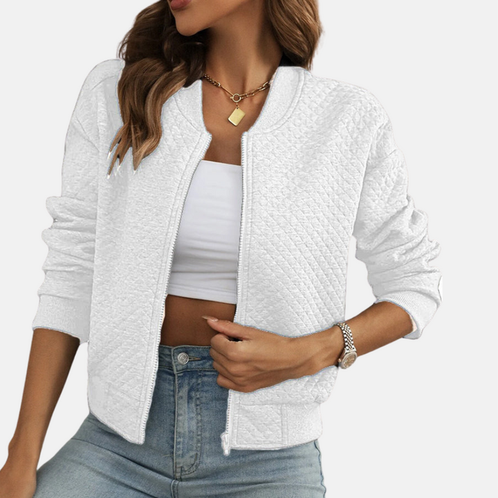 Bomberjacke für den Herbst - Leichte Strickjacke für Damen