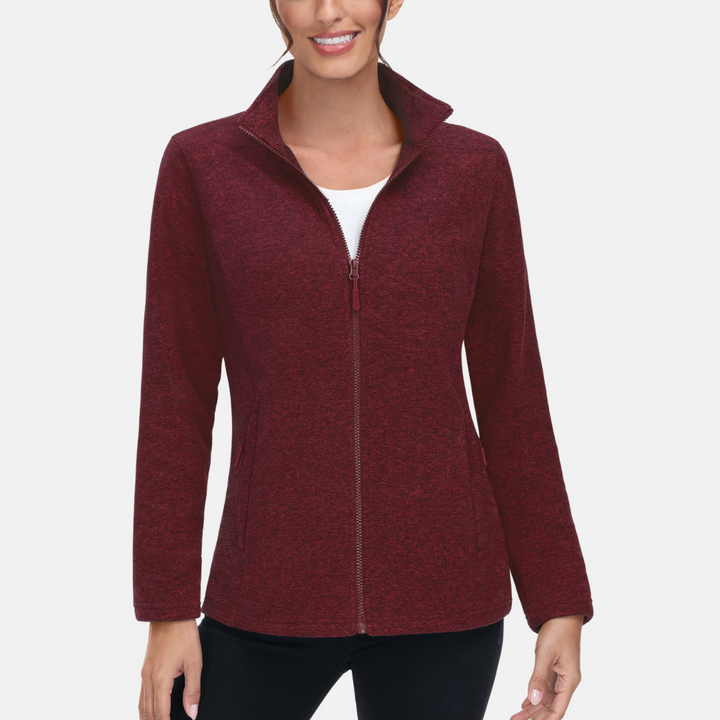 Fleecejacke für die kalten Tage - Sportliche Fleecejacke mit Kapuze für Damen