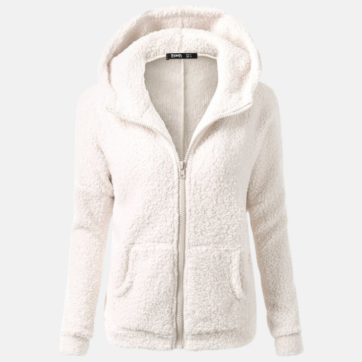 Fleecejacke für den kalte Tage - Warme Fleecejacke mit Kapuze für Damen
