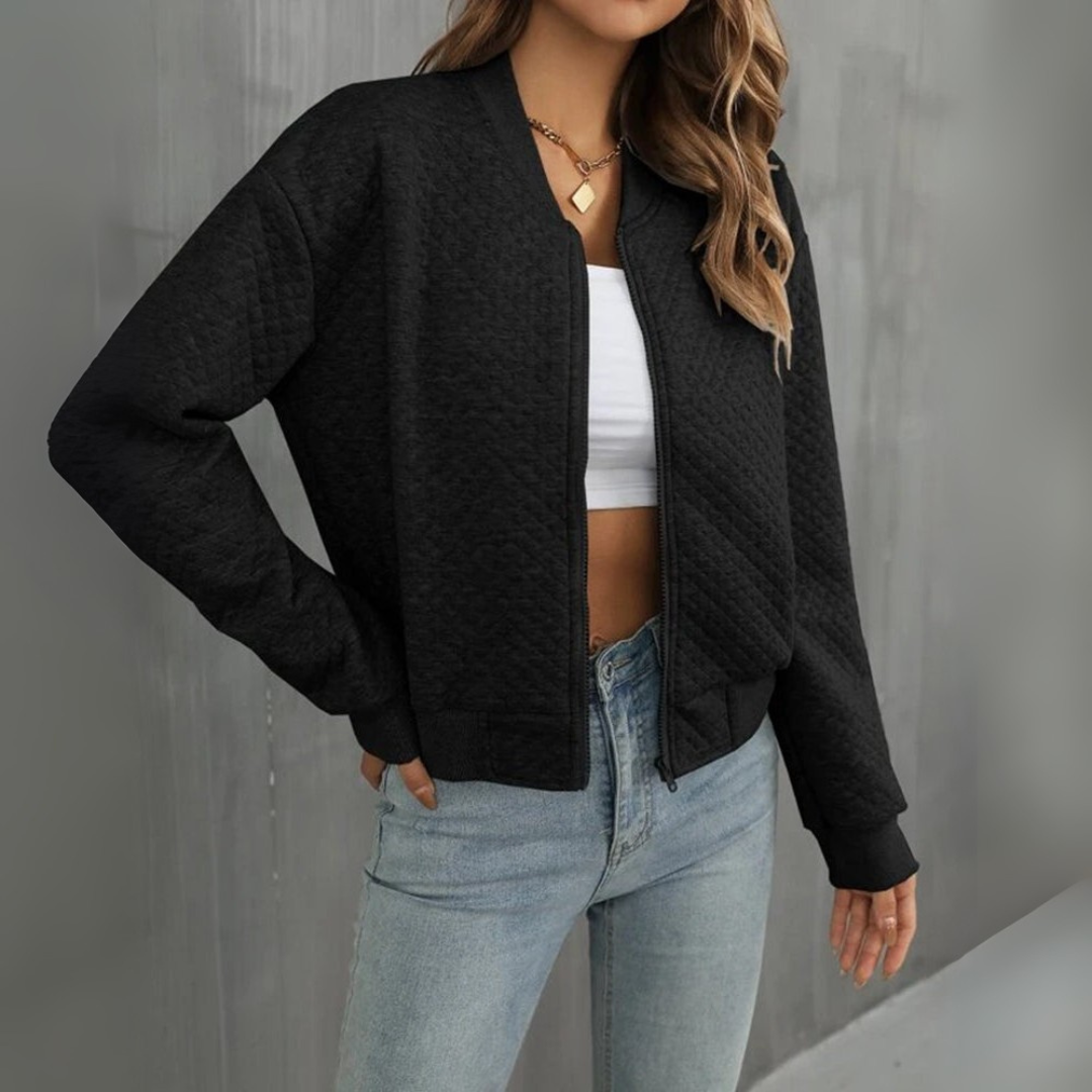Bomberjacke für den Herbst - Leichte Strickjacke für Damen