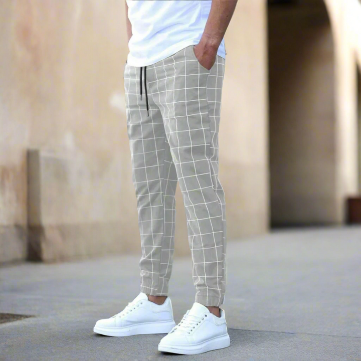 Chinohose für Freizeit - Casual Slim Fit Stretch Alltagshose für Herren