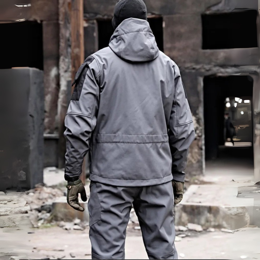Zweiteiler Set für Outdoor - Wasserdichte Softshell Jacke und Hose für Herren