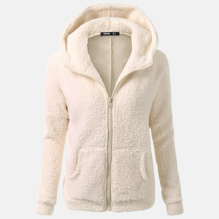 Fleecejacke für den kalte Tage - Warme Fleecejacke mit Kapuze für Damen