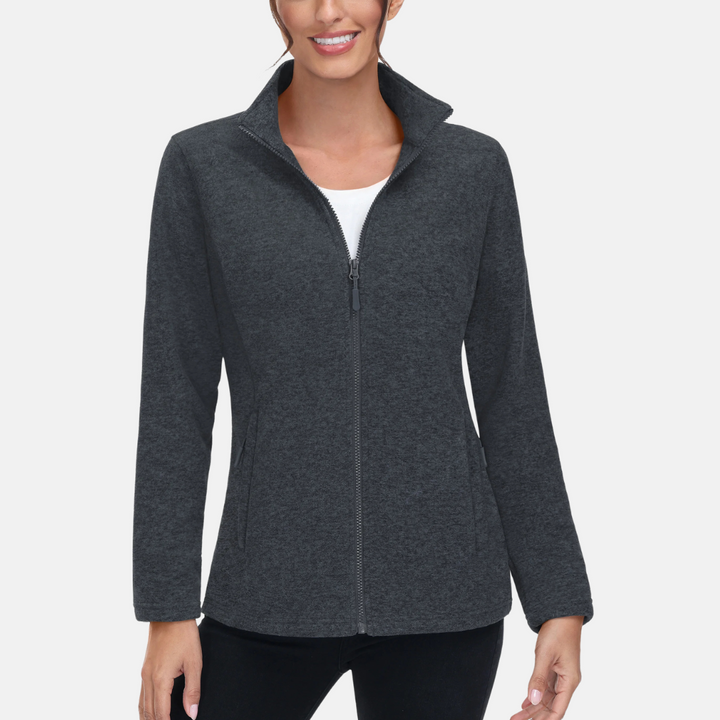 Fleecejacke für die kalten Tage - Sportliche Fleecejacke mit Kapuze für Damen