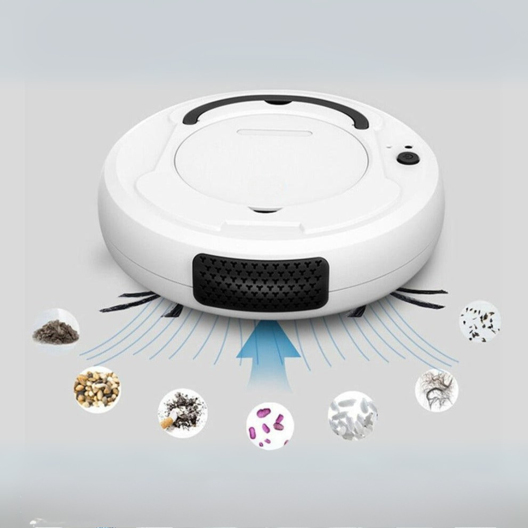 Saugroboter 3-in-1 automatisch - Roboterstaubsauger intelligent saugen wischen kehren Herbst Haushalt