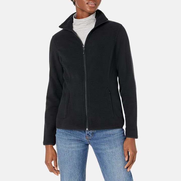 Fleecejacke für die kalten Tage - Outdoor Fleecejacke mit Kapuze für Damen