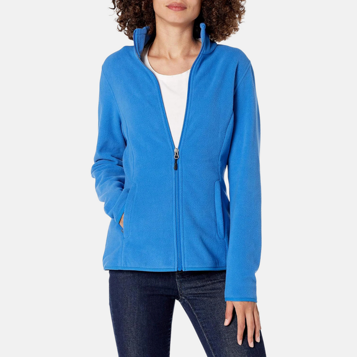 Fleecejacke für die kalten Tage - Outdoor Fleecejacke mit Kapuze für Damen