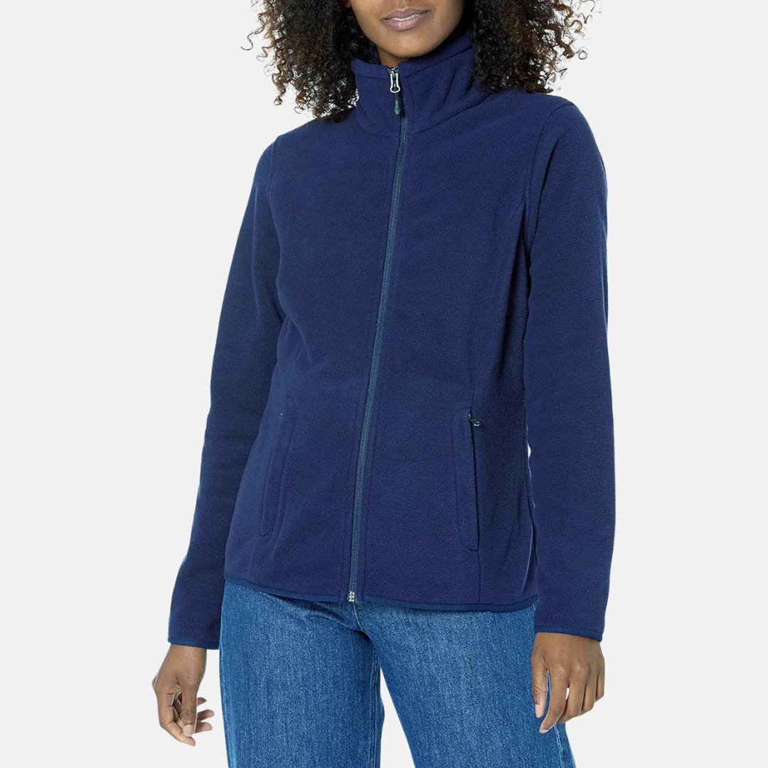 Fleecejacke für die kalten Tage - Outdoor Fleecejacke mit Kapuze für Damen