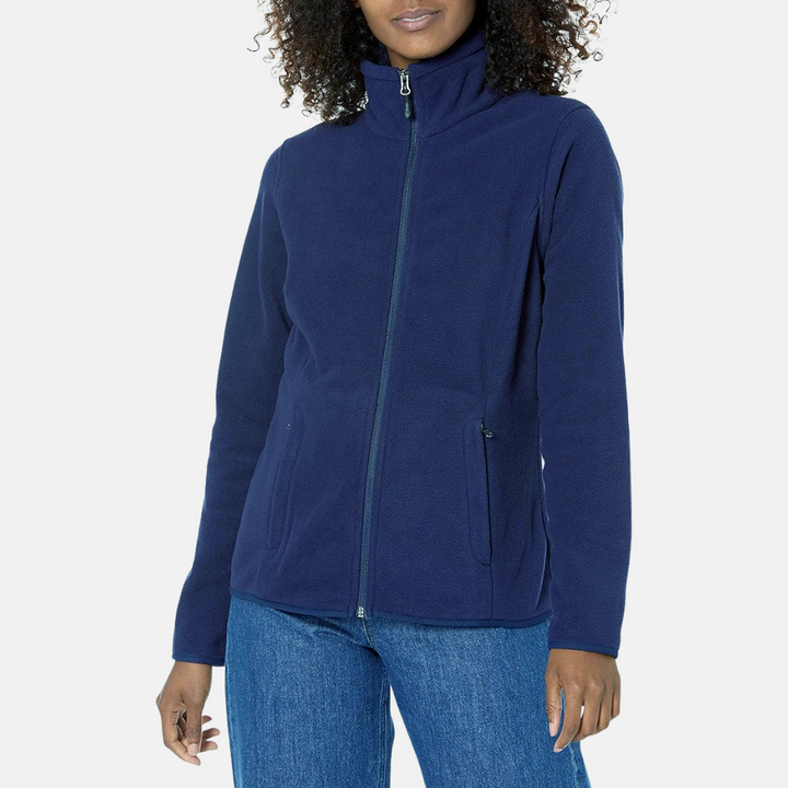 Fleecejacke für die kalten Tage - Outdoor Fleecejacke mit Kapuze für Damen