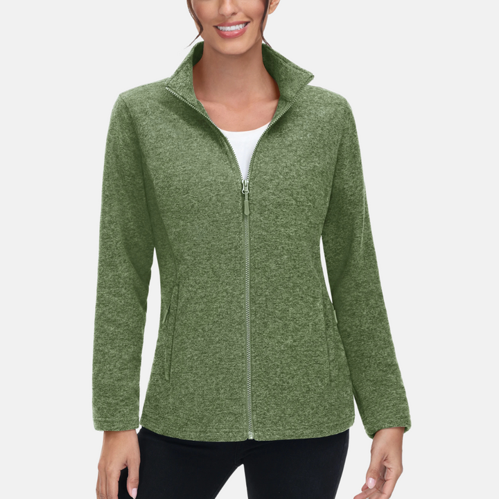 Fleecejacke für die kalten Tage - Sportliche Fleecejacke mit Kapuze für Damen