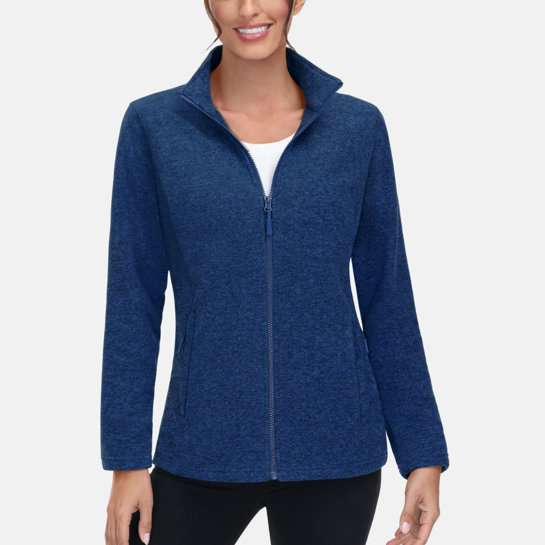 Fleecejacke für die kalten Tage - Sportliche Fleecejacke mit Kapuze für Damen