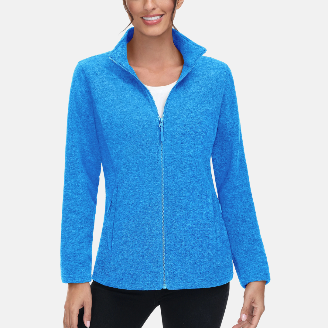 Fleecejacke für die kalten Tage - Sportliche Fleecejacke mit Kapuze für Damen