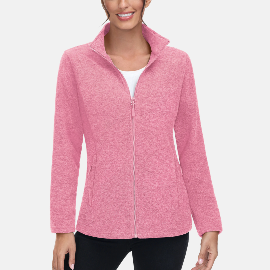 Fleecejacke für die kalten Tage - Sportliche Fleecejacke mit Kapuze für Damen