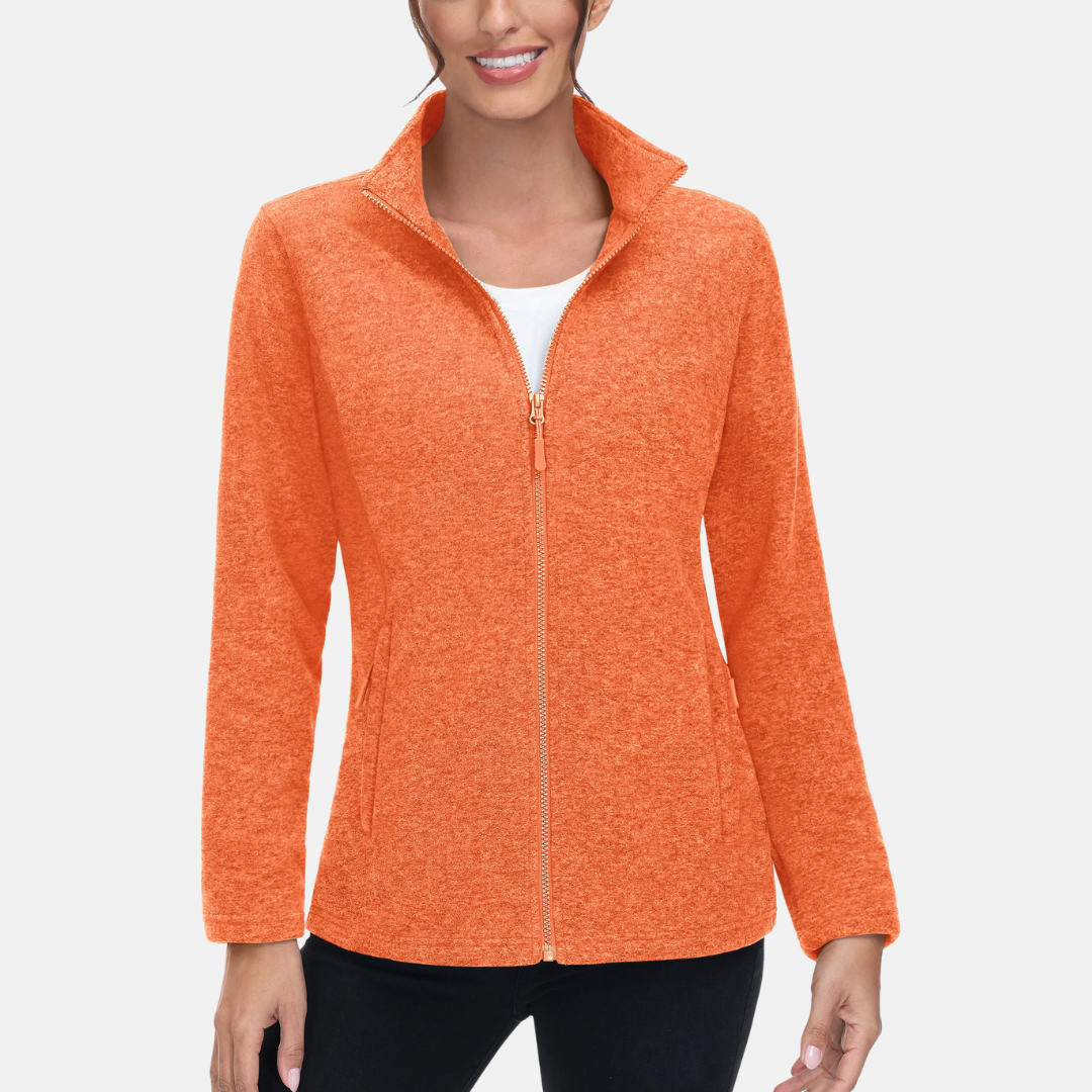 Fleecejacke für die kalten Tage - Sportliche Fleecejacke mit Kapuze für Damen