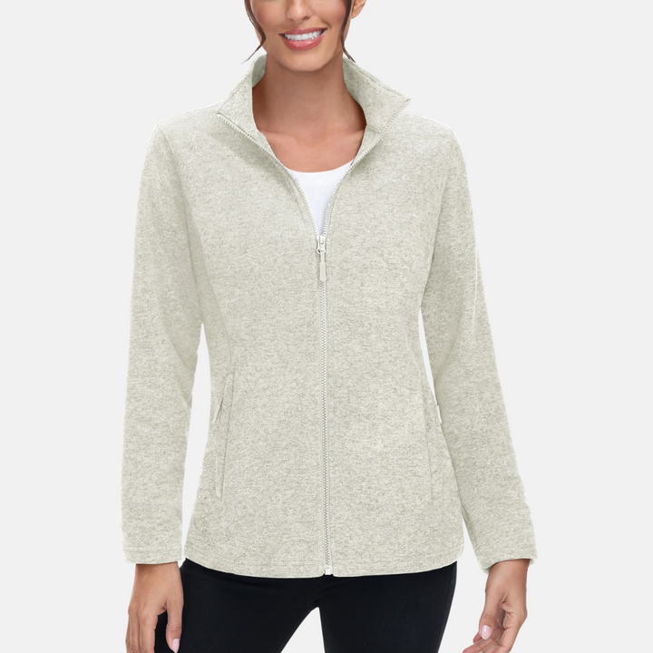 Fleecejacke für die kalten Tage - Sportliche Fleecejacke mit Kapuze für Damen