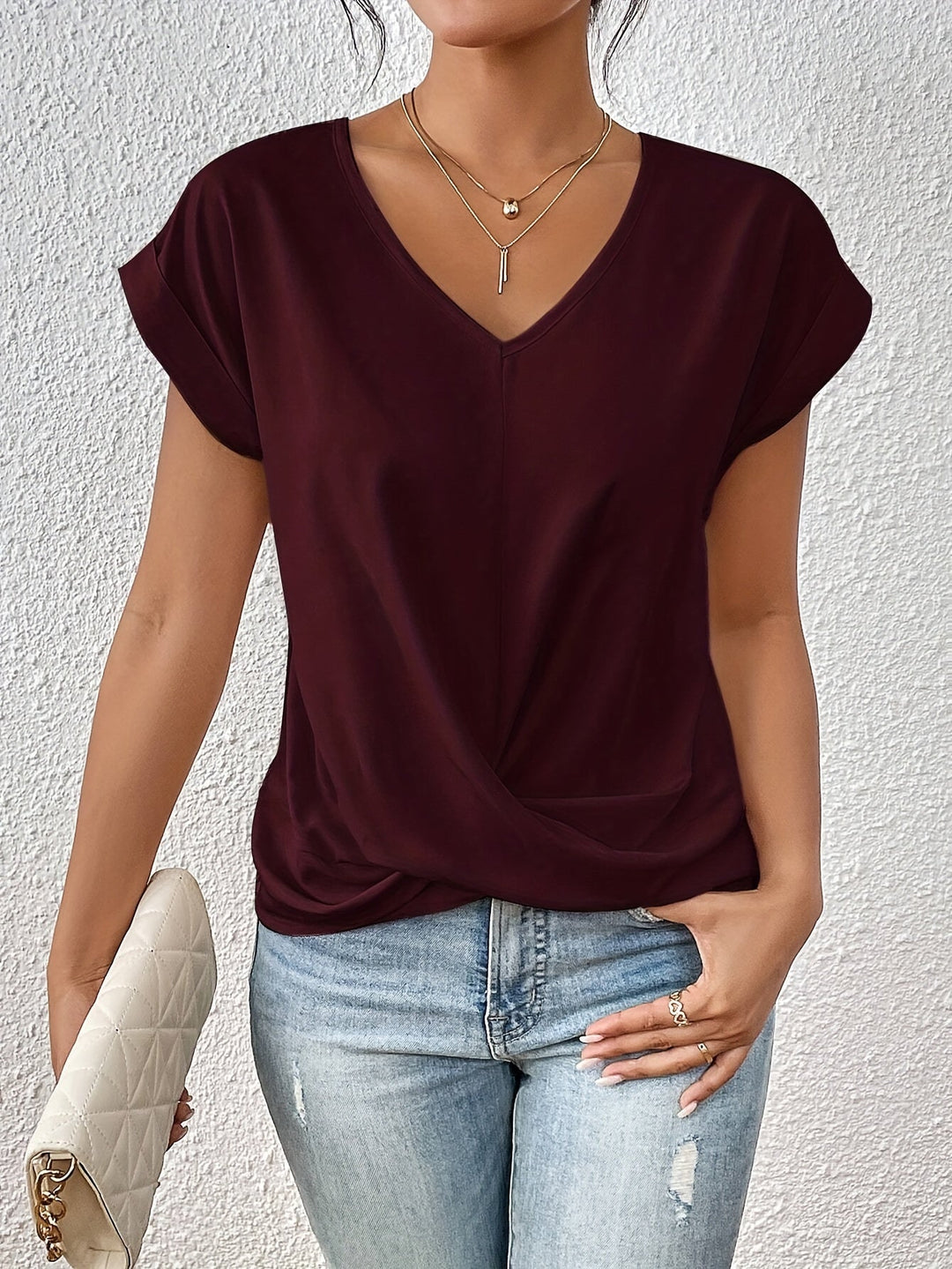 V Ausschnitt Shirt