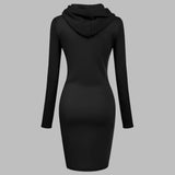 Vrouwen hooded Jurk