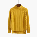 Warmer gestrickter Pullover für Damen mit langen Ärmeln